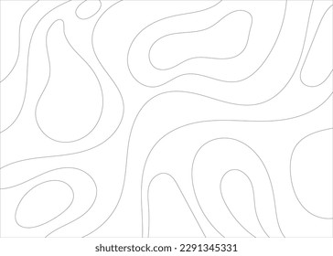 Abstract topographic cartography background. Curve, black, shape, wallpaper, template, textured.