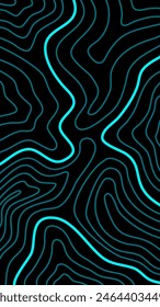 fondo de línea de contorno topográfico abstracto. Fondo de pantalla de líneas onduladas Abstractas. fondo de pantalla abstracto. fondo de líneas onduladas estéticas. Fondo de contorno.