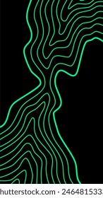 fondo de línea de contorno topográfico abstracto. Fondo de pantalla de líneas onduladas Abstractas. fondo de pantalla abstracto. fondo de líneas onduladas estéticas. Fondo de contorno.