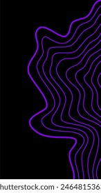 abstract topographic contour line background. Abstract wavy line wallpaper. abstract wallpaper. aesthetic wavy lines background. Contour background.