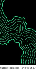 Abstrakter topographischer Konturlinienhintergrund. Abstrakter wellenförmiger Bildschirmhintergrund. Abstrakte Tapete. Ästhetische wellenförmige Linien Hintergrund. Konturhintergrund.