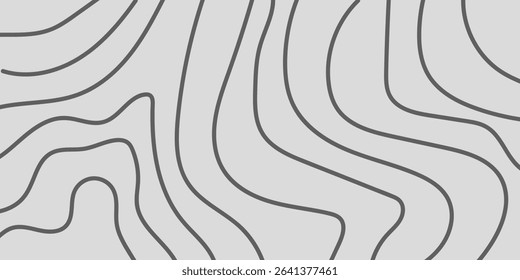 Abstract topographic contour line background. Abstract line wave vector design.