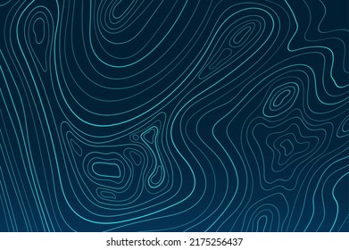 Abstract topographic contour in lines and contours. Curve modern lines. Graphic concept for your design.