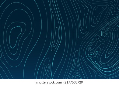 Abstract topographic contour in lines and contours. Curve modern lines. Graphic concept for your design.