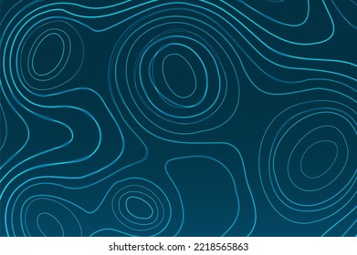 Abstract topographic contour in lines and contours. Curve modern lines. Graphic concept for your design.