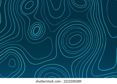 Abstract topographic contour in lines and contours. Curve modern lines. Graphic concept for your design.