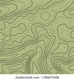 Abstract Topographic Contour Map Template. Abstract composition of black circles and lines on a white background. EPS10 Vector