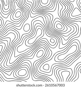 Abstract Topographic Contours, Artistic Elevation and Terrain Visualization