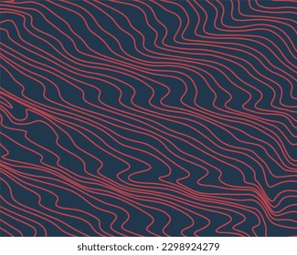 Abstract topographic contours map background. circular topography. Abstract vector illustration.