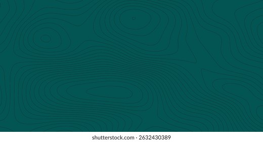 Plano de fundo do mapa de contornos topográficos abstratos, mapa de contorno geográfico vetorial com padrões topográficos em estilo exterior vintage. Modelo do World Map.