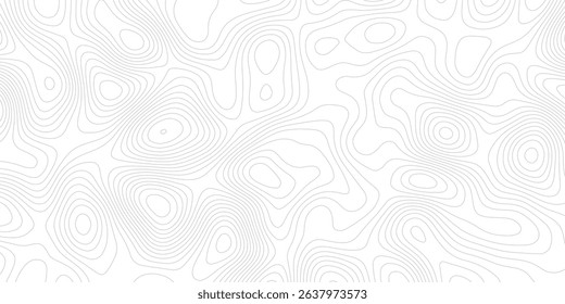 Abstract topographic contours map background, Vector contour topographic map background.geometric strip grid line topo map technology modern design white background