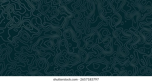 Fondo Abstractas del mapa de contornos topográficos, mapa de contorno geográfico del Vector Patrones topográficos Antiguas estilo al aire libre. Plantilla del mapa mundial. 
