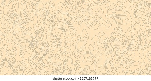Abstrakte topographische Konturen Karte Hintergrund, Vektor geographische Kontur Karte Topographische Muster Vintage Outdoor-Stil. Weltkarte Vorlage. 