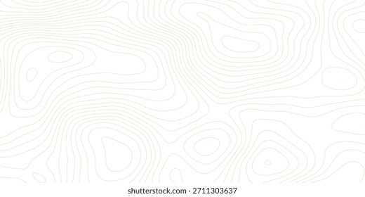 Abstrakte topografische Konturen Kartenhintergrund. Topografie weiße Wellenlinien, Vektorhintergrund. Topographische Karte Muster, Topographische Karte und Ort für Textur. Banner-Design mit Wellenlinien.