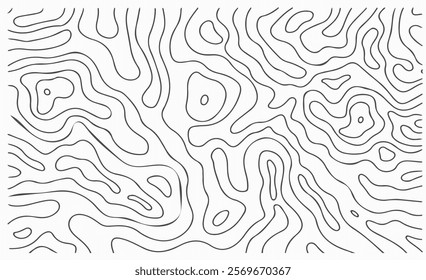 Abstract Topographic Line Art. background