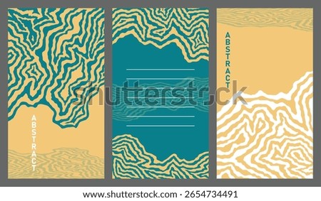 Abstract Topographic Line Art Background, book, menu, cover, poster