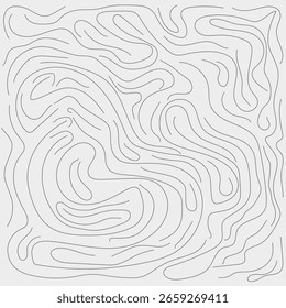 Abstract Topographic Line Art. Minimal Contour Map Background. Minimalist Wavy Line Pattern. Modern Geometric Abstract Design. Hand Drawn Topographic Contour Lines. Seamless Organic Flow Background
