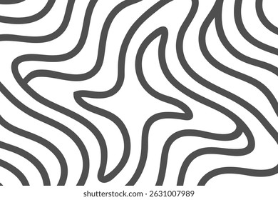  Abstract Topographic Line Art Seamless Vector Pattern of Curving Lines and Swirls, Perfect for Backgrounds, Textures, and Design Projects