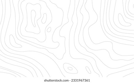 Abstract Topographic Line Pattern Banner Background