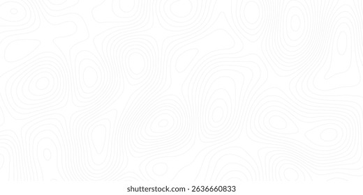 Abstract topographic lines background white minimalist design	