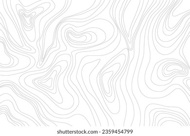 Abstract Topographic Lines Vector Background