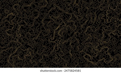 Abstrakter topographischer Kartenhintergrund. Geografisches Muster oder Landschaft. Gebirgslandschaft oder Weg. Vektorillustration.