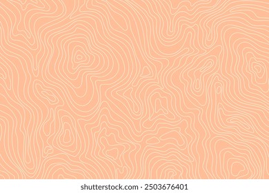 Abstract topographic map background. Peach topographic mountain terrain background