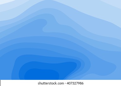 Abstract Topographic Map Background. Water Depth. Vector Illustration.
