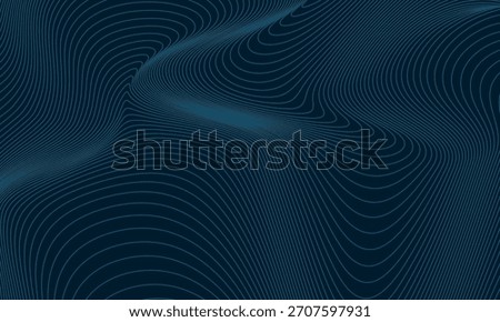 Abstract topographic map with blue lines, creating a modern and dynamic background. Perfect for technology and science themes.