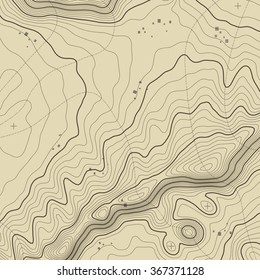 abstract topographic map in brown colors