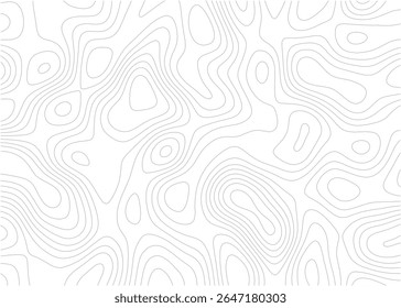Retrato de ilustração de mapa topográfico abstrato