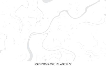 Abstract topographic map illustration with winding lines representing terrain contours and geographic features