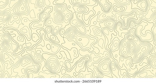 Abstract topographic map lines background. Abstract vector illustration.