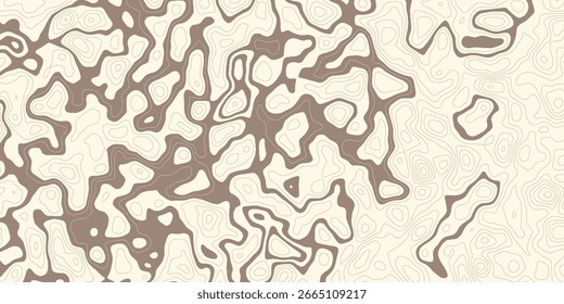 Abstract topographic map lines background. Abstract vector illustration.