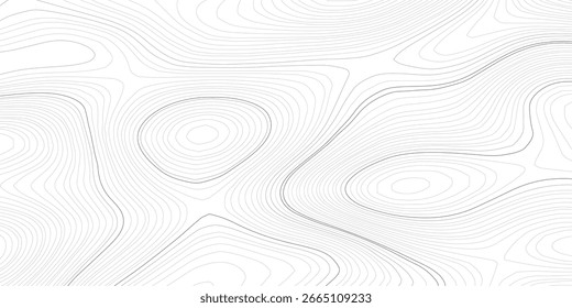 Fundo abstrato das linhas do mapa topográfico. Ilustração vetorial abstrata.