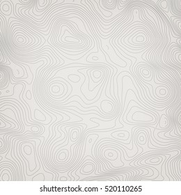 Mapa topográfico abstracto. Fondo monocromo del vector lineal.