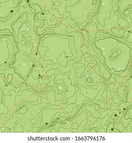 Abstract topographic map. Topo contour map background concept. Vector illustration