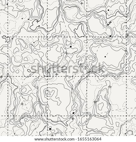 Abstract topographic map. Topo contour map background concept. Vector illustration