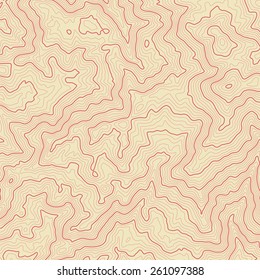 Abstract topographic map. Vector 