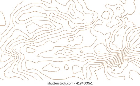 Abstract topographic map. Vector background.