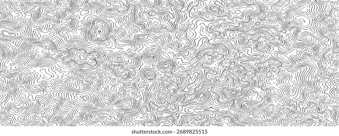 Abstract Topographic Map Vector Design Topography Contour Lines On White Background