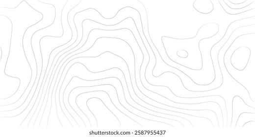 Abstract Topographic Pattern Banner Background, geographic line map with elevation assignments. Modern design background with wavy pattern. Paper texture Imitation of a geographical map shades.