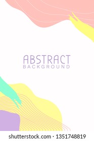 Abstract topographic patterned background vector