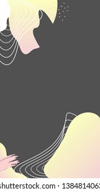 Abstract topographic patterned background vector