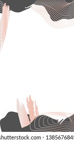 Abstract topographic patterned background vector