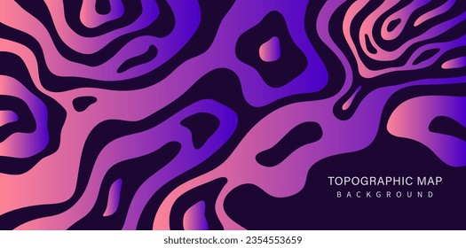 abstract topographical map style background - wavy circle lines, abstract wave lines textured background. ground contour line texture