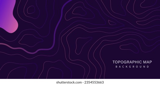 abstract topographical map style background - wavy circle lines, abstract wave lines textured background. ground contour line texture