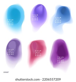 abstract topography design collection layer colorful gradient background vector