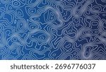 Abstract Topography line poster vector. The concept of a topographic contour geography scheme and the terrain path. Topographic map background with geographic grid for hiking and mountain sports. 