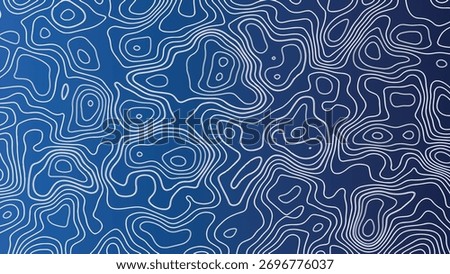 Abstract Topography line poster vector. The concept of a topographic contour geography scheme and the terrain path. Topographic map background with geographic grid for hiking and mountain sports. 